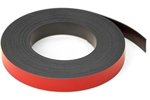FIRST4MAGNETS Magnet Expert® Red 12.7mm wide x 0.76mm thick Magnetic Gridding Tape (12.7mm x 0.76mm x 5 Metres)