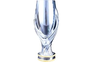 YYDSTES European Super Cup Champions Trophy Replica Football League Trophies Sports Memorabilia Collectables Home Decor Display Ornaments Great Gifts For Football Fans,16cm