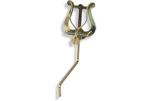 Soundman Marschgabel für Saxophon (Farbe: Gold) - Praktischer Notenhalter für Marschumzüge - Stabiler Halt bei einfacher Anbringung