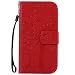 Produktbild Nancen Compatible with Handyhülle Galaxy S4 / i9500 Flip Schutzhülle Zubehör Lederhülle mit Silikon Back Cover PU Leder Handytasche