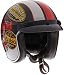Vega X-380 Open Face Helmet with Old Skool Color Graphic (Red X-Small) RS.8499.00