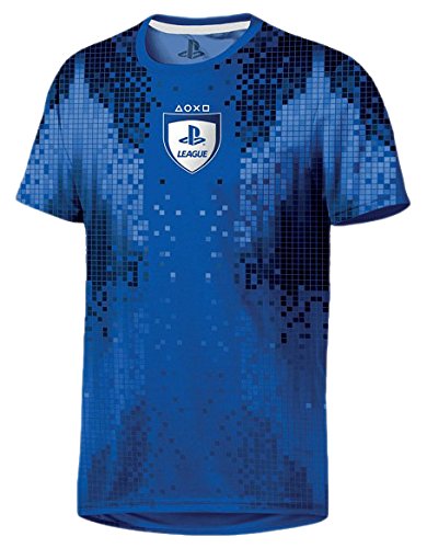 Preisvergleich Produktbild PlayStation - League 8-Bit Herren T-Shirt - Blau, Große:M