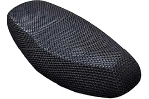UPOSAO Pokrowiec na siedzenie motocyklowe, antypoślizgowa, oddychająca poszewka na poduszkę, uniwersalna, 3D, podkładka z siatki, wygodna podkładka do siedzenia