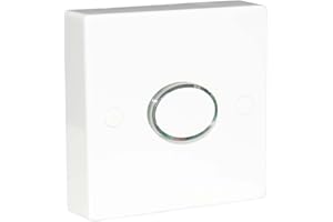 LOWENERGIE Interruptor temporizador iluminado de 6 A, retardo de tiempo de ejecución, ahorro de energía, ajustable de 12 segundos a 12 minutos, 2 cables