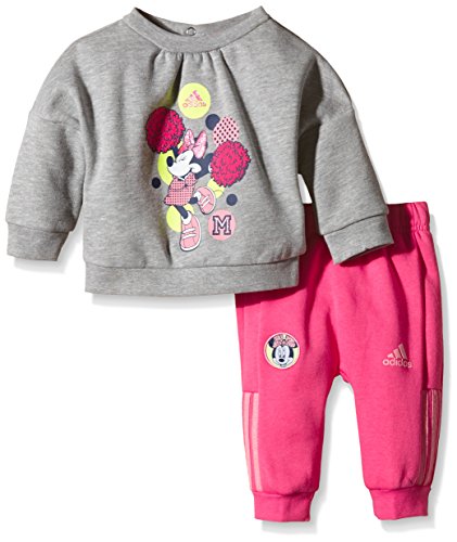 adidas Minnie Mouse Baby's Tracksuit Multi-Coloured Grau/Pink Size:EU 86