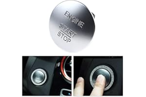 HONEYHOUSE Przycisk startu silnika Keyless Go | przycisk Start Stop wyłącznik zapłonu silnika | kompatybilny z Mercedes W176 W246 W204 W205 C207 X204 C117 S204 | 2215450714 srebrny