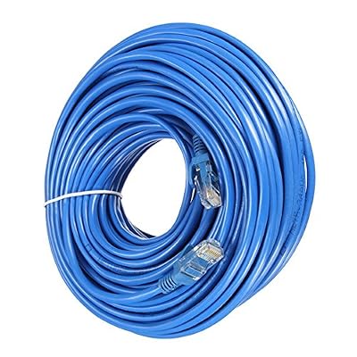 Link-e ® : Cable reseau bleu ethernet RJ45 50m CAT.6 qualité pro, connexion internet Box, TV, PC, routeur, switch, consoles...