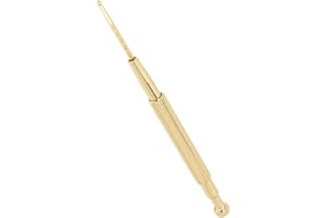 BRRNOO Outil de Massage de Réflexologie Faciale, Stylo D'acupuncture Manuel, Stylo D'acupuncture Rétractable, Stylo à Double Tête à Ressort pour Oreille et Sonde Corporelle