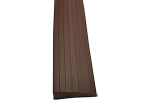 ZZLQIAN Tür Schwellenrampe rutschfeste Oberfläche Voll Gummi Rampe Rollstuhl Bordsteinrampe,Übergangsstreifen,Profil,für Türöffnungen,Badezimmer,Boden und Fliesenkante,3Pack (32×3×1cm) Braun