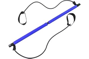 MOREASE Pilates Sculpt Bar – Pilates-Bar-Set mit Widerstandsband Übungsstab – Tragbares Fitnessstudio Symmetrye Pilates Sculpt Bar Trainingsgerät für Heimtraining