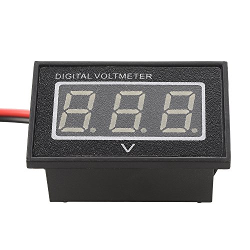 XCSOURCE DC3-30V Wasserdichtes Digital Voltmeter Blaues LED-Anzeige 12V/24V Voltmeter Messgerät Verkleidungs Batterie Volt Monitor Prüfvorrichtung mit Kabel TE523 - 5