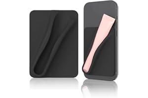 TPZORJX Lipgloss-Schutzhülle für Handy, lipgloss handyhülle，handyhülle lipgloss halter，seidiges Silikon, zum Aufkleben, kompatibel mit iPhone, Samsung, Galaxy, Android-Smartphones (Schwarz)