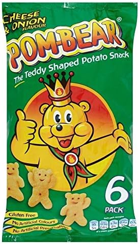 Pom-Bear Potato Snacks - Cheese & Onion (6x19g)