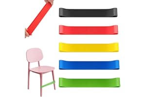 TRKETK 5 Pieces Stretchy Chair Band for Kids, Colorful Chair Fidget Bands Flexible Seating Straps for Kids Bouncy Stress Bands Sensory Chair Bands Fit Kids with Sensory ADHD Autism