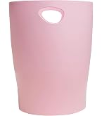 itenga Corbeille à papier pour enfants avec motif - Ronde - Environ 11 l - Poubelle pour chambre d'enfant - En plastique solide (BLOCKGAME Pixels