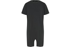 SpecialKids.Company Kaycey Zip back Short Sleeve Short Leg Knee Length Jumpsuit, Adaptive Clothing For Adults & Kids with Special Needs