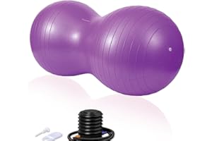 DumanAsen Exercise Ball with Pump, Peanut ball, fitness ball, Ball for Yoga, Pilates, Core Training and Physical Therapy