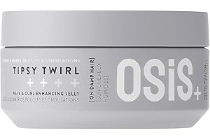 OSIS+ Schwarzkopf Professional OSiS Tipsy Twirl Gelée Pour Cheveux Bouclés Et Ondulés Forte Définition Volume Légèreté Protection Contre L'Humidité Fixation Normale 300 ml