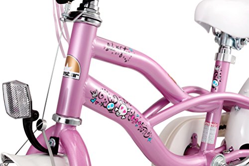 BIKESTAR® Premium Design Kinderfahrrad für coole Kids ab 3 Jahren ★ 12er Deluxe Cruiser Edition ★ Glamour Pink - 6