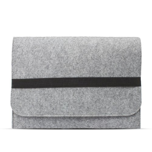 eFabrik Hülle für Apple MacBook Air 13,3 Zoll Schutz Tasche Ultrabook Laptop Case Soft Cover Schutzhülle Filztasche Sleeve Filz hell grau - 4