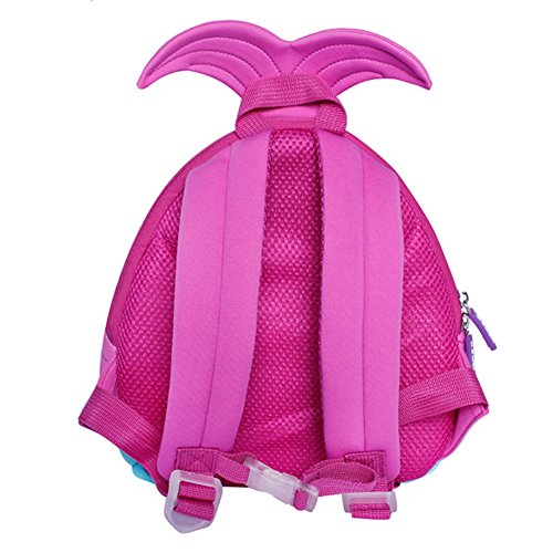 BINGONE Kids Backpack 3D Mermaid Princess Children School Travel Bags Waterproof