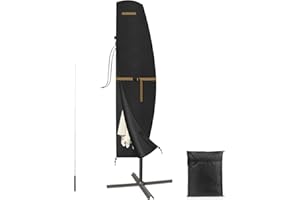 VANSHEIM Housse Parasol Deporte 220cm Housses pour Parasols de Jardin Bache pour Parasol Déporté Housse Protection Parasol Deporte pour 3m Bache de Parasol Imperméable 420D Tissu Oxford 220x45/70/50cm