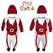 Super Thick Fleecy Babies All In Ones Christmas Onesies Babies Fancy Dress Outfit Romper Novelty Item Cream 12-18 Months