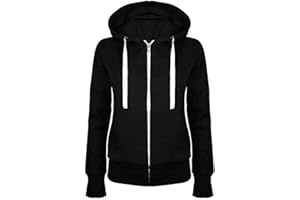 AHAKLO Kapuzenjacke Damen Dünn Sweatshirtjacke Damen Mit Kapuze Lässige Herbstmantel Damen Reißverschluss Kapuzenpullover Mit Taschen Leichte Sportjacke Oversize Sweatshirt Jacke