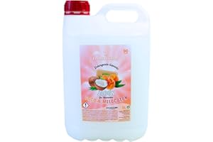 Familycom Detergente Lavadora Liquido Profesional Marsella Colores Tradicional, 5 Litros (Coco-melocotón)