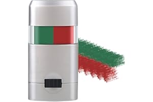 Mienocol Portugal Face Paint,Green Red 2 Color Paint Stick for Face Body, Portugal Flag Make up Accessories for 2022 World Cup Football Fans Favors Sports Events Party Face Paint Stick