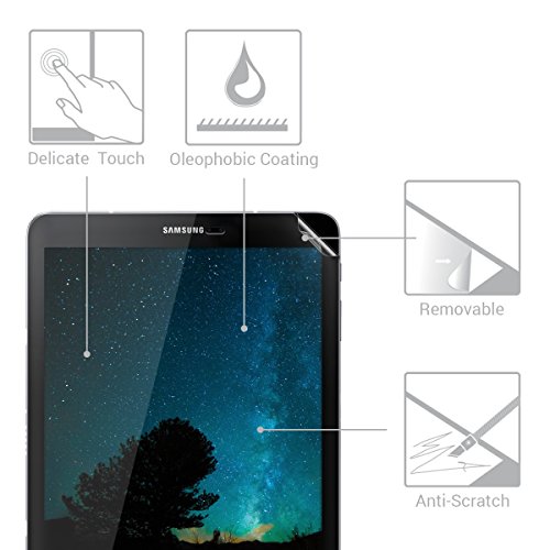 2x kwmobile Folie für Samsung Galaxy Tab S3 9.7 T820 / T825 – klare Tablet Displayschutzfolie Crystal Clear Displayschutz kristallklar Displayfolie Schutzfolie - 2