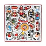 weihnachtsdekoration aus holz basteln Material: Holz Christbaumschmuck Weihnachtsanhänger Holz 24-teilig Weihnachten Weihnachtsdekoration Weihnachtsschmuck