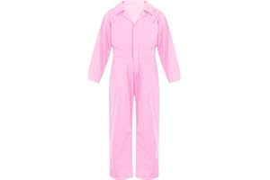 Jowowha Kids Coveralls for Boys Girls Long Sleeve Mechanic Christmas Halloween Boilersuit Costume Jumpsuit