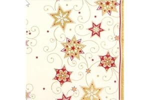 SERVIETTEN WEIHNACHTEN 20 Servietten Stars and Swirls Gold Sterne & Wirbel Gold/Weihnachten/Ornamente 33x33cm