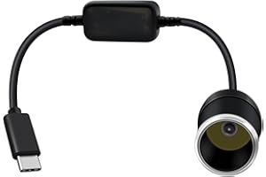 YINGAYOU Cavo convertitore da USB C maschio a 12 V per presa accendisigari dell'auto, per accendini, registratore di guida GPS (USB C, 0.3 m)