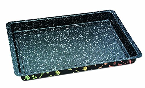 STONELINE 16071 Backblech extra tief, antihaft mit Prisma-Effekt Backform, Karbonstahl, mehrfarbig, 42 x 29 cm