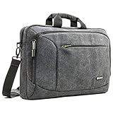 Maletín para Portátil 15,6,Evecase Maletín para Portátil 15.6 pulgadas, Funda para Ordenador Portátil, Negro