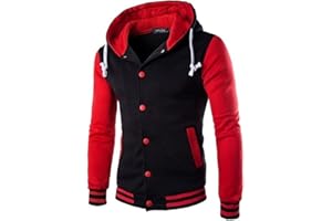 Yesgirl Veste Universitaire pour Hommes Top Baseball Unisexe Mode Rayures Sport Jacket De Survêtement Col Montant Couleur Unie Hoodies Mode Streetwear XR210928ZZW-DE01