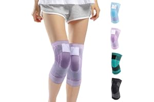 WondFans Ornansite Genouillères Á Sangle En Nylon Tricoté (XXL, Bleu)