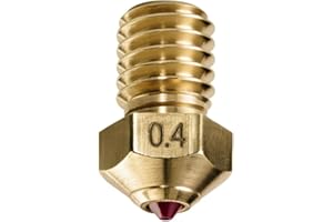 DUROZZLE Buse en rubis 0,4 mm pour Hotend E3D V6, Imprimante 3D Prusa i3 MK3S / MINI, Anycubic i3 Mega/Kobra/Kobra Neo, durcie et résistante à l'usure