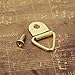 Produktbild Saver 1pcs Gold-D-Ring-Malerei Bilderrahmen Hanging Dreieck Kleiderbügel Haken mit Schraube