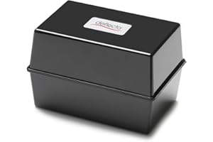 Deflecto valeur Taille 6 x 4 Index Card Box – Parent 6x4 Black noir