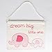 MaSaYa Dream big little one pink elephant banner