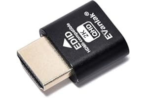 EVanlak HDMI Plugs Headless Premium Aluminum Display Emulator Light Revelation Dummy Plug Headless Ghost Machines Fit Anyone with a Headless GUI Server 1920x1080@60Hz-3Pack