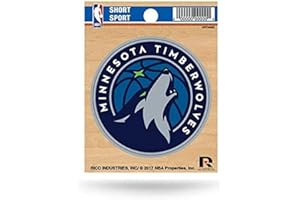 Rico Industries NBA Minnesota Timberwolves Die Cut Team Logo Short Sport Sticker