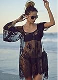 TININNA Damen Frauen Sexy Lace Strand Vertuschung Strandkleider Strandkleid Sommerkleider Beachwear Bikini Pareos XL - 3