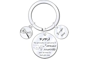 FGHJK Festa del Papà Festa del Papa Idee Regalo Regalo Festa del Papà Regali Festa del Papà Regalo Papà Regalo per Papà Portachiavi Papà Regali per la Festa del Papa Regalo Compleanno Papa