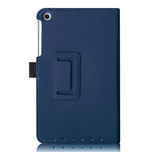 Fintie Asus ME181CX Folio Hülle Case – Slim Fit Schutzhülle Cover Tasche Etui für Asus ME181CX ProSieben Entertainment Pad 20,3 cm(8 Zoll) Tablet-PC (Asus MeMO Pad 8 ME181C), Marineblau - 3