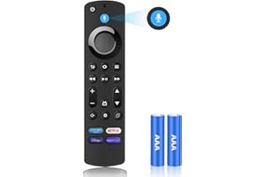 EFFDRDFS Remote Control with Voice Function(4th Gen) Fit for Smart TVs stick 2nd Gen & 3rd Gen, Smart TVs cube 1st Gen & 2nd Gen (Batteries Included)