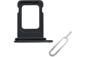 Cemobile SIM Card Tray Slot Holder Replacement for iPhone 14 & iPhone 14 Plus (Single SIM Version) with Waterproof Rubber Seal Ring + SIM Card Tray Open Eject Pin (Midnight)